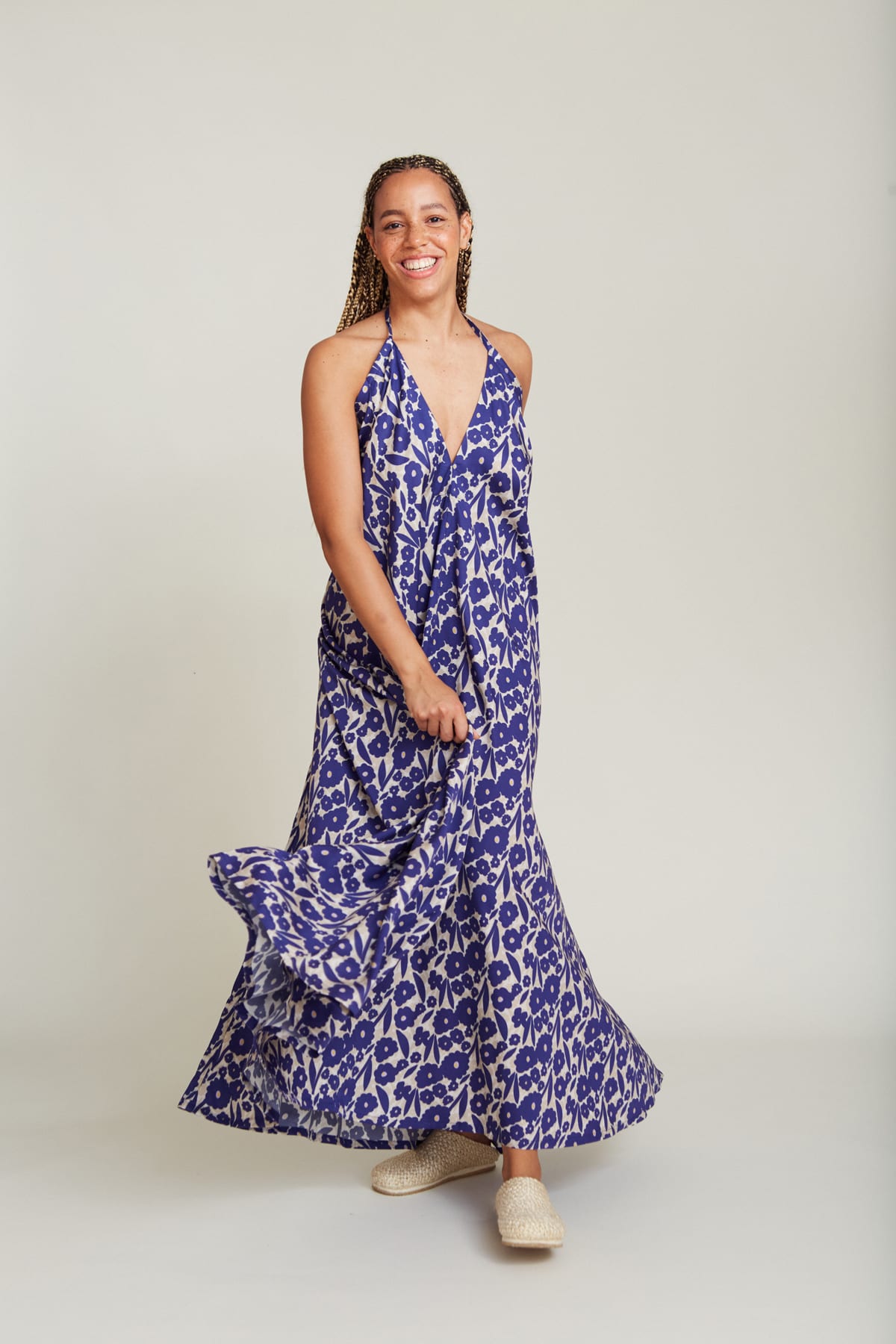 Maxi šaty Daphne Tencel Flowers