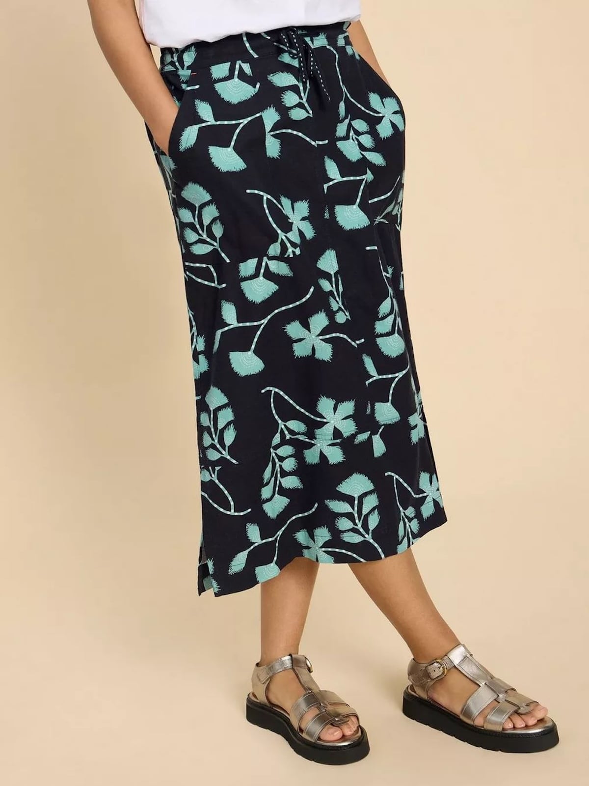 Sukně Elle Black Print