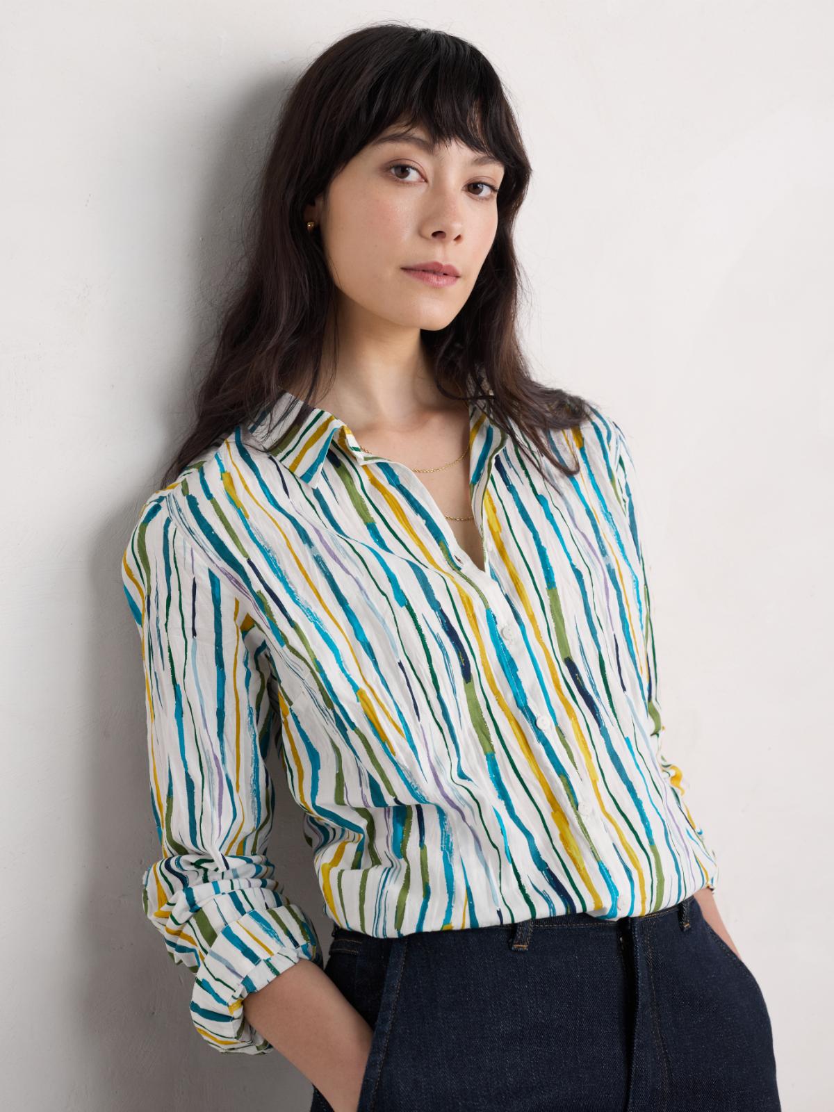 Koszula Larissa Painterly Stripe