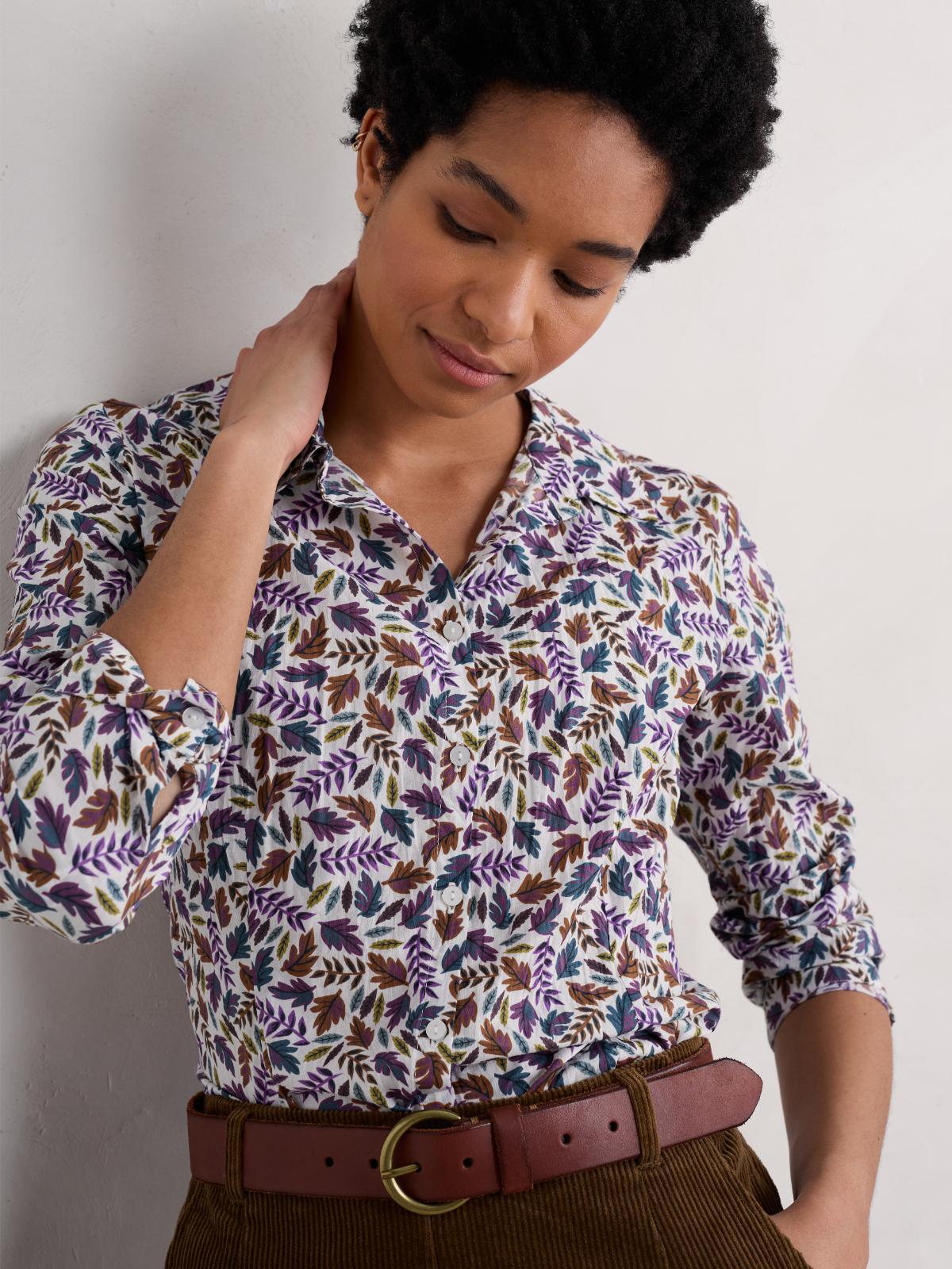 Košile Larissa Sunlit Leaves