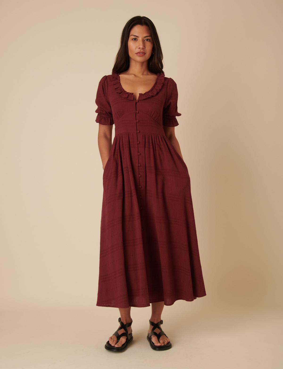 Sukienki Flossie Burgundy