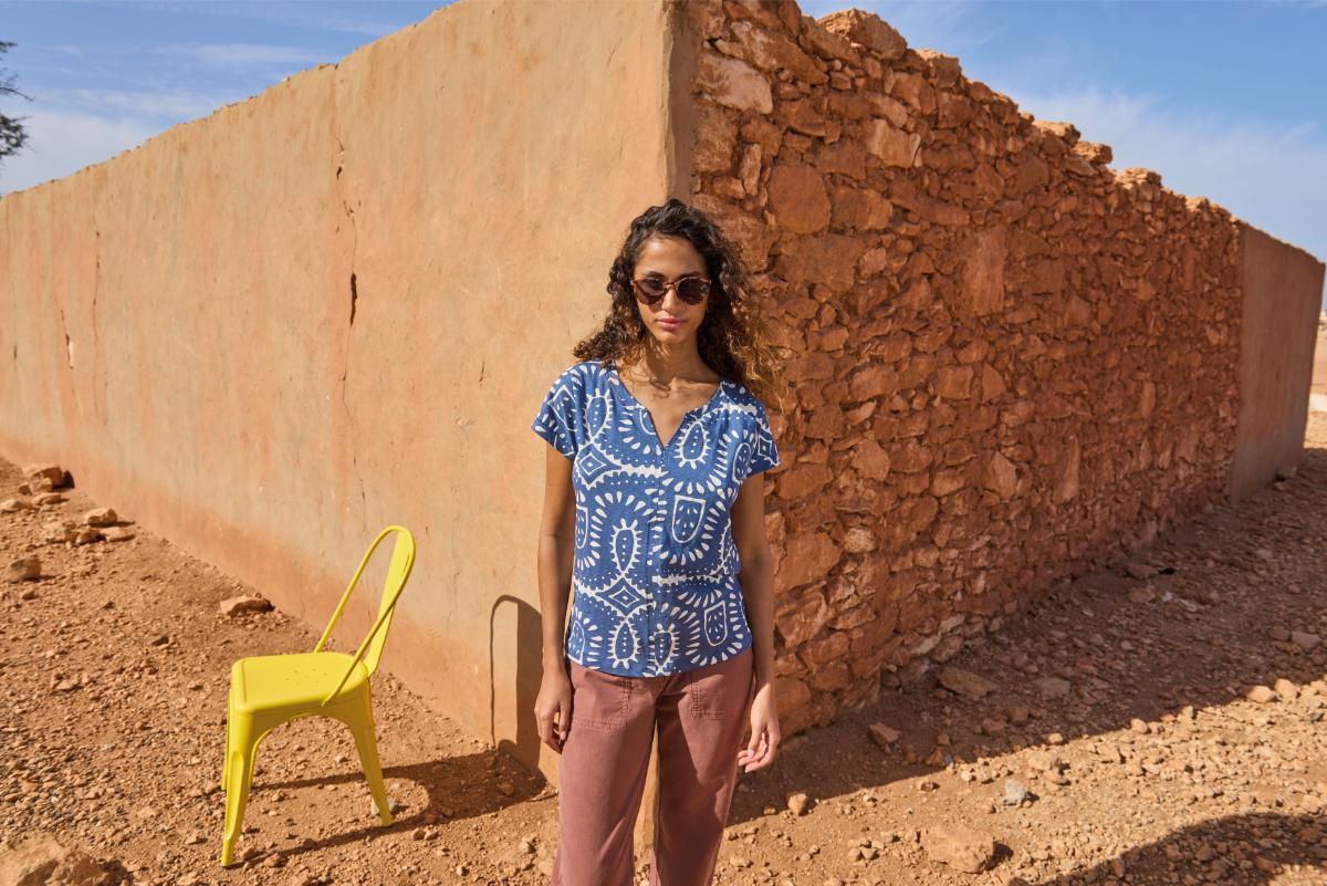 Koszulka Nelly Notch Blue