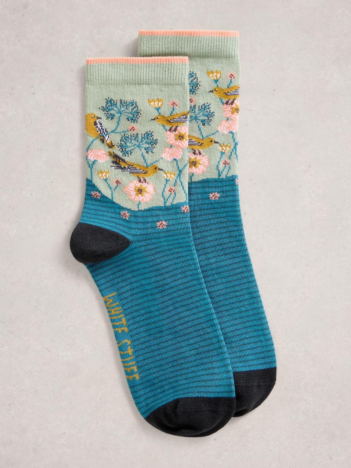 Skarpetki Floral Blue